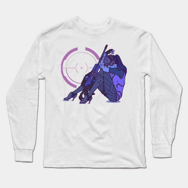 Widowmaker Long Sleeve T-Shirt by Jennwhale